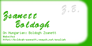 zsanett boldogh business card
